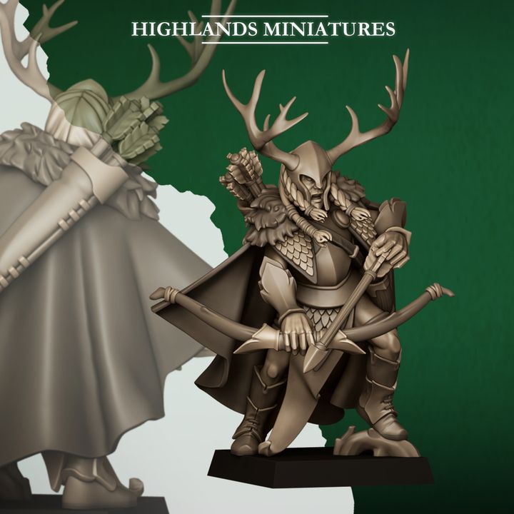 Feral Elf Highborn by Highlands Miniatures
