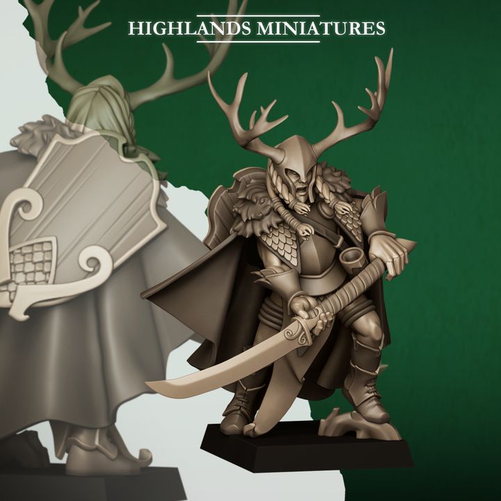 Feral Elf Highborn by Highlands Miniatures