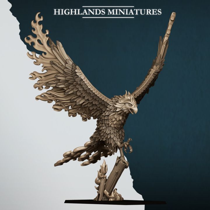 Fire and Ice Phoenix by Highlands Miniatures