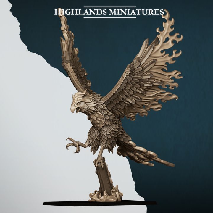 Fire and Ice Phoenix by Highlands Miniatures