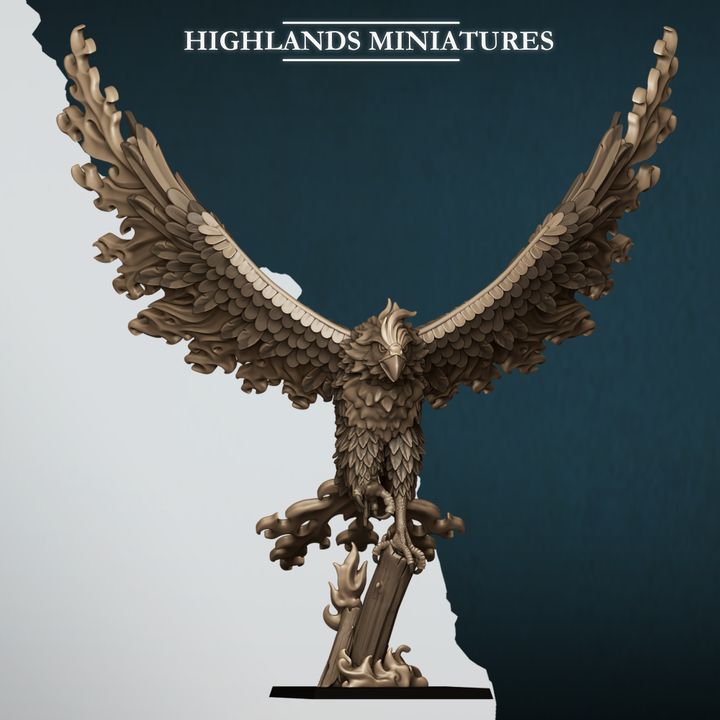 Fire and Ice Phoenix by Highlands Miniatures