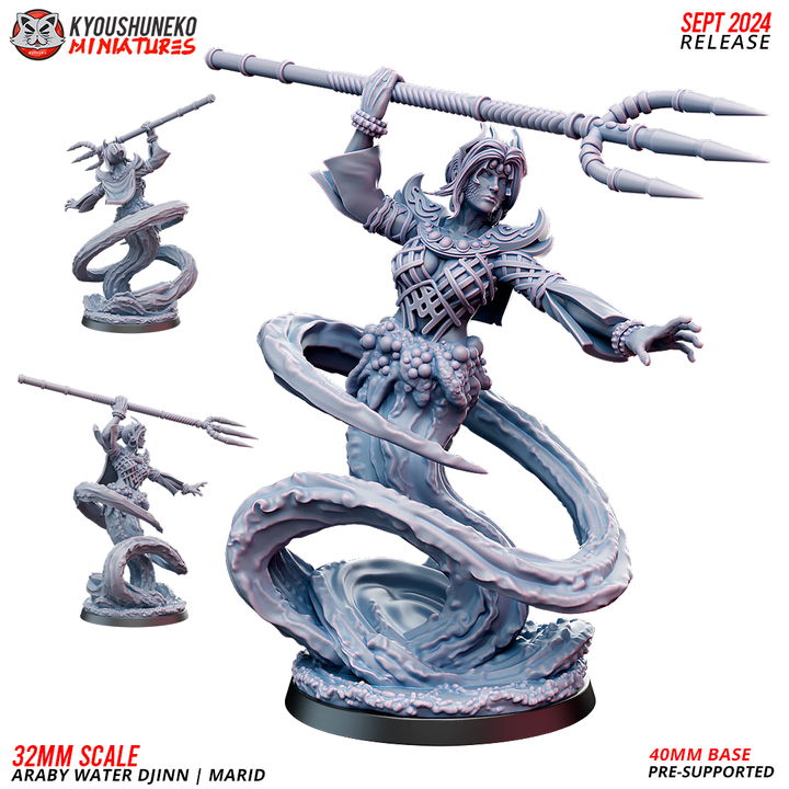 Araby Water DjiInn Marid by Kyoushuneko Miniatures