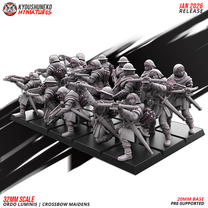 Ordo Luminis Crossbow Maiden by Kyoushuneko Miniatures