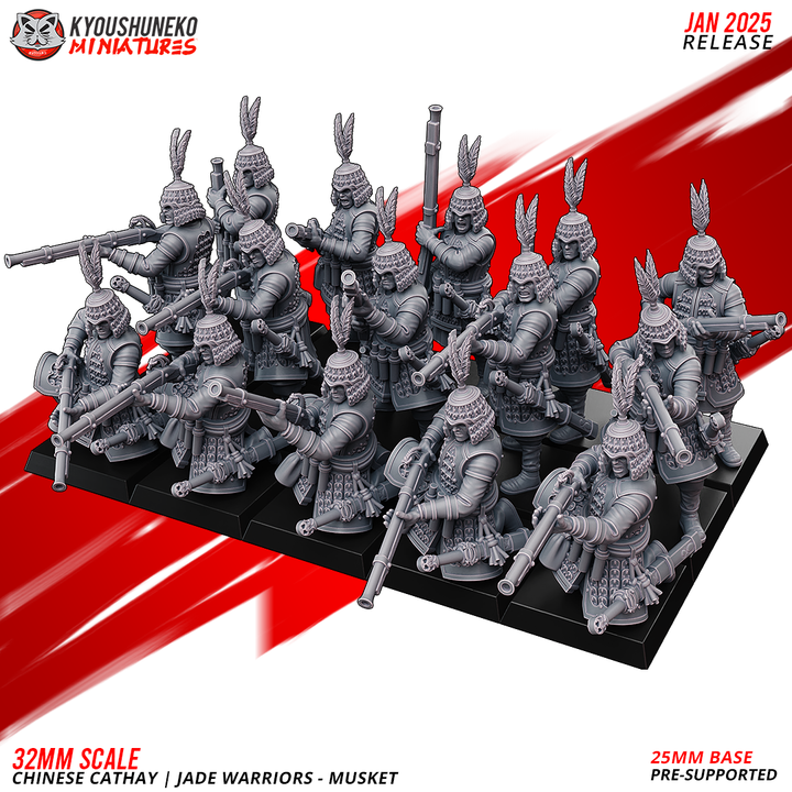 Chinese Cathay Jade Warriors Musket 1 by Kyoushuneko Miniatures