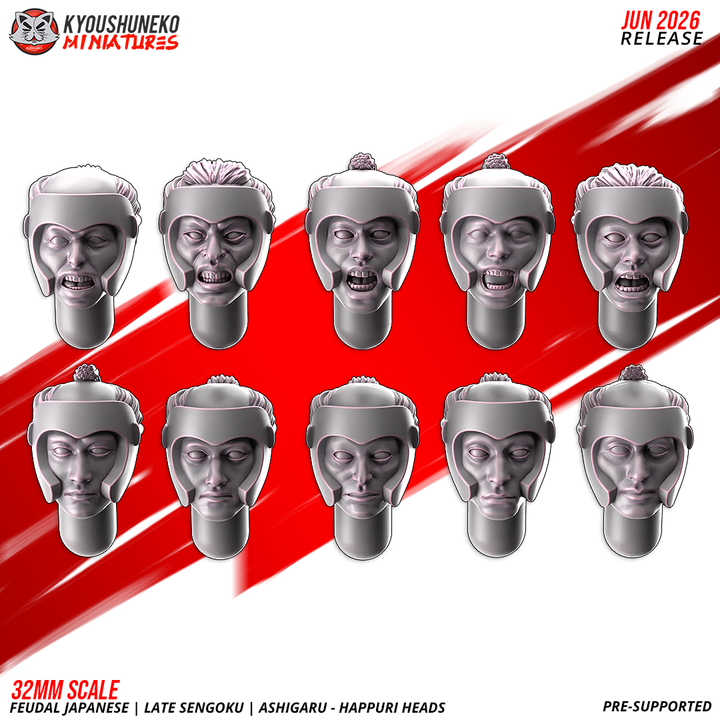 Happuri Heads by Kyoushuneko Miniatures