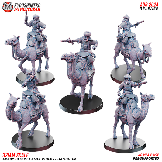 Araby Desert Camel Riders Handgun by Kyoushuneko Miniatures