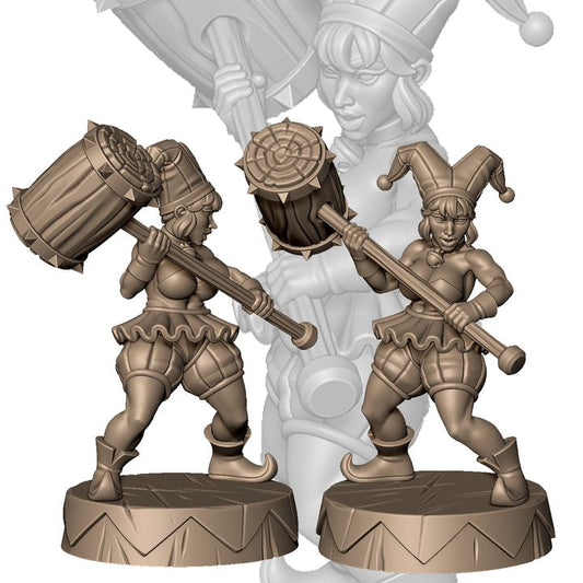 Female clown B from evil carnival circus +NSFW by Menagerie Miniature
