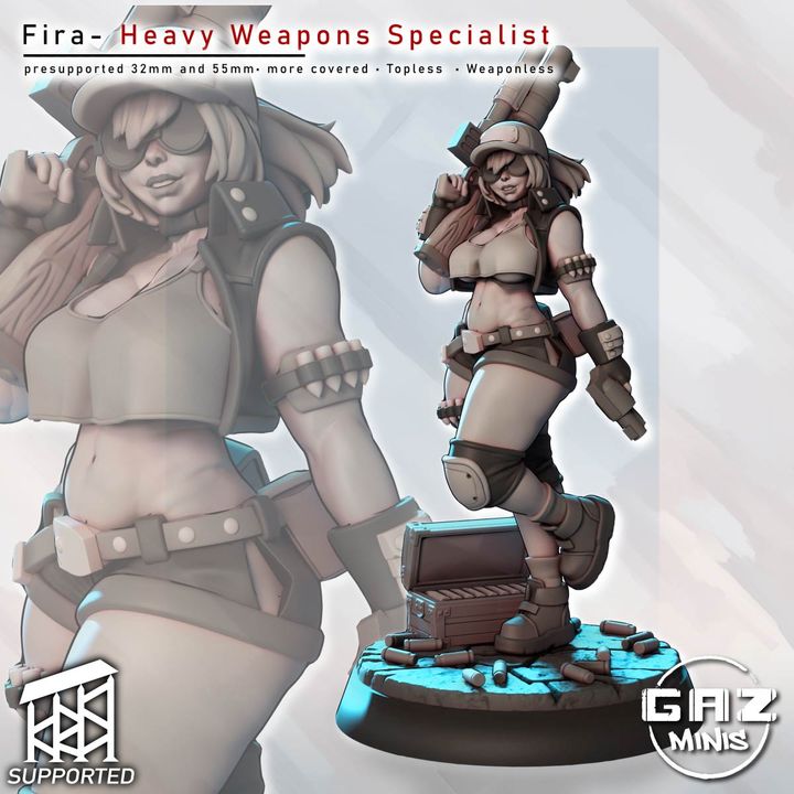 Fira – Heavy Weapons Specialist by Gaz Minis