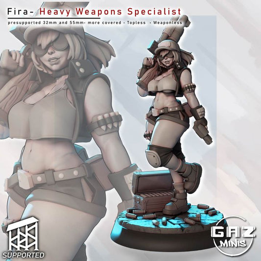 Fira – Heavy Weapons Specialist by Gaz Minis