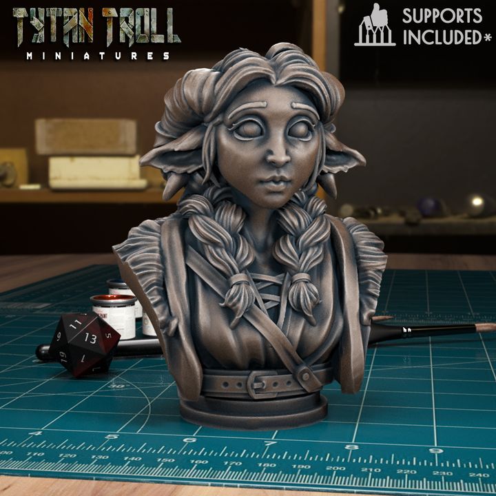 Cute Firbolg Bust by Tytan Troll Miniatures