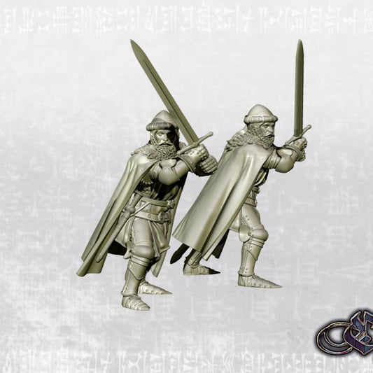 "Heavy Crusader-Knight on foot with two-handed sword - 14th century" by Ezipion miniatures