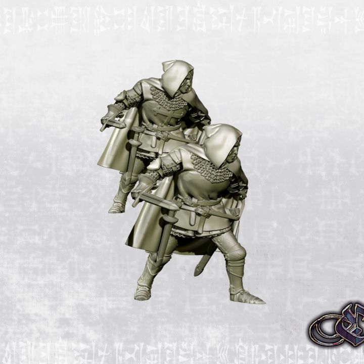 "Veteran knight crusader exposed - 14th century" by Ezipion miniatures