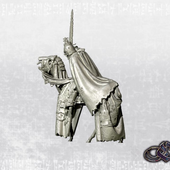 "Revived King Pedro of Castile on horse - Dark 14th century" by Ezipion miniatures