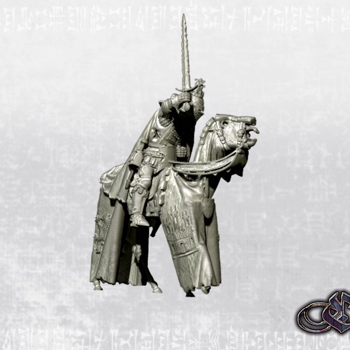 "Revived King Pedro of Castile on horse - Dark 14th century" by Ezipion miniatures