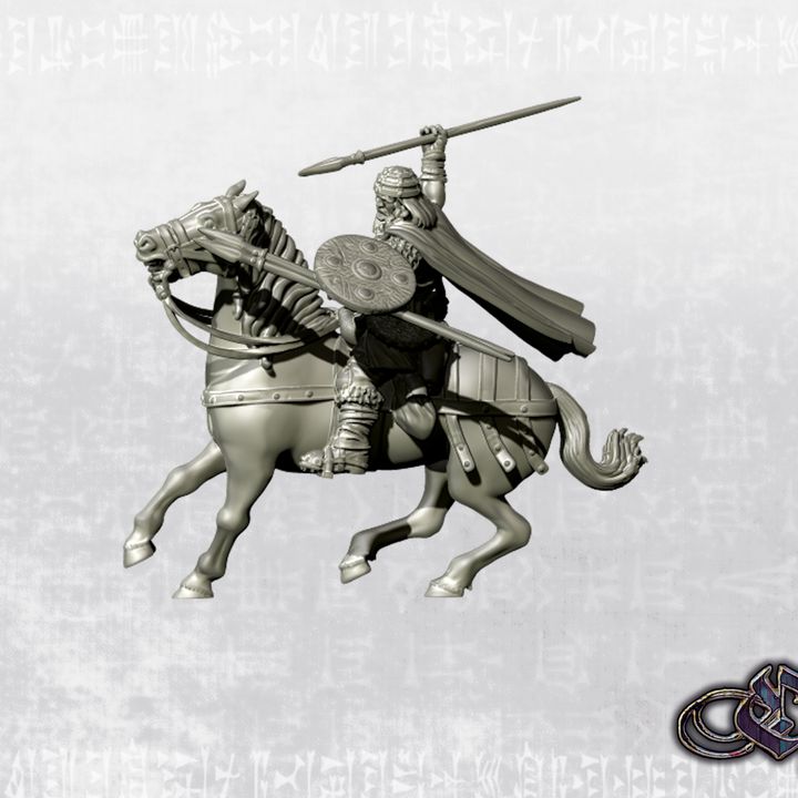 "Almogavar - Almocadén on horse - 14th century" by Ezipion miniatures