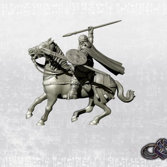 "Almogavar - Almocadén on horse - 14th century" by Ezipion miniatures
