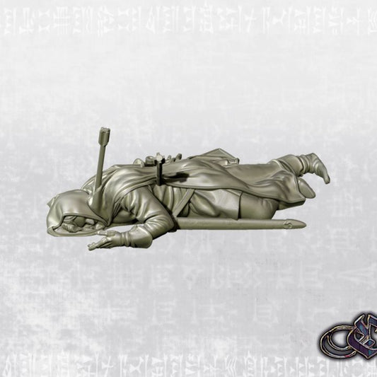 "Victim shot with arrows" by Ezipion miniatures