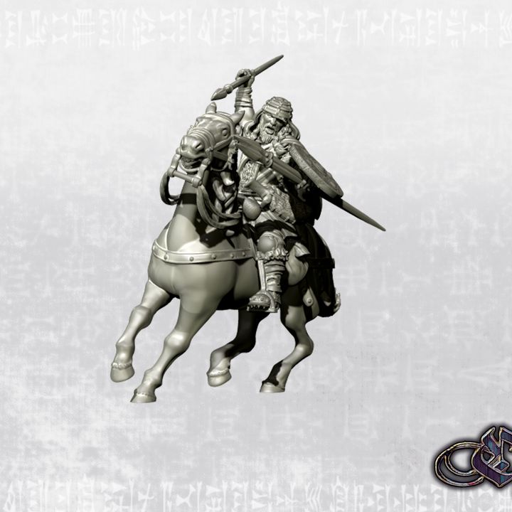 "Almogavar - Almocadén on horse - 14th century" by Ezipion miniatures