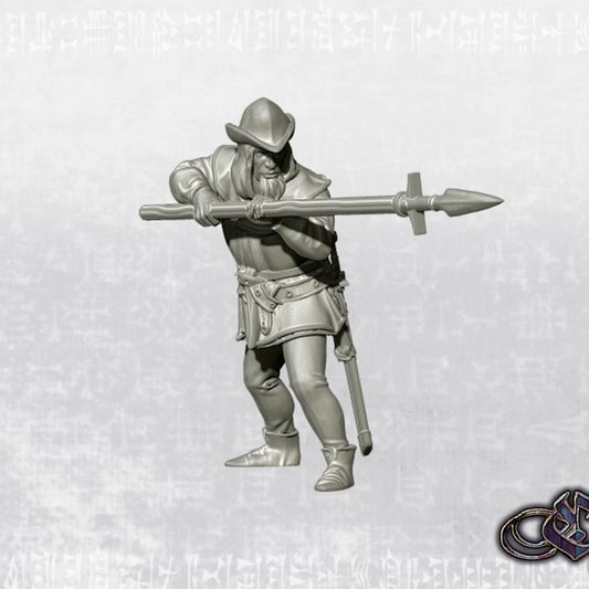 "Regadatore with hunting spear - 14th century" by Ezipion miniatures