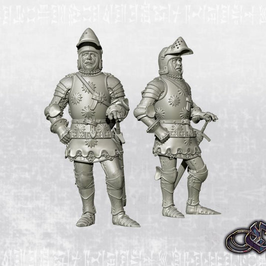 "Ostředek's Brigands Commander on foot - 14th century" by Ezipion miniatures