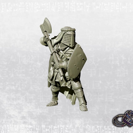 "Heavy Knight Crusader walking journey - July'26 - 14th century" by Ezipion miniatures