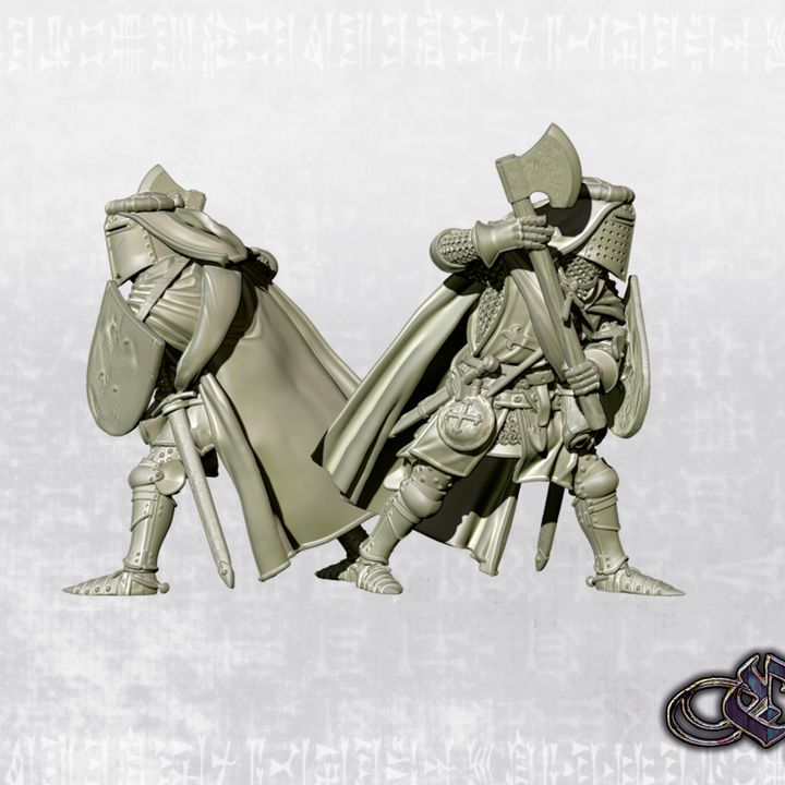 "Heavy Knight Crusader walking journey - July'26 - 14th century" by Ezipion miniatures