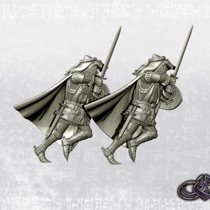 "Charging southern crusader-knight - 14th century" by Ezipion miniatures