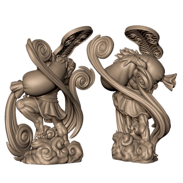 Fujin the wind god by Menagerie Miniature