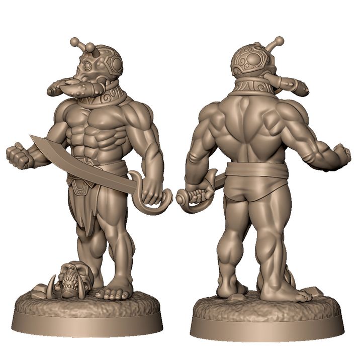 Alien crab monster by Menagerie Miniature