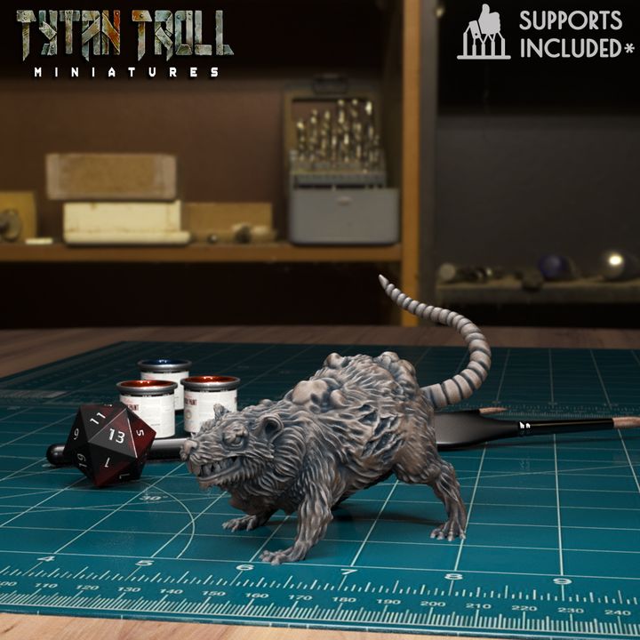 Plagued Rat 07 by Tytan Troll Miniatures