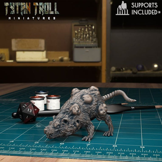 Plagued Rat 08 by Tytan Troll Miniatures