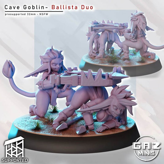 Cave Goblin Ballista Duo by Gaz Minis