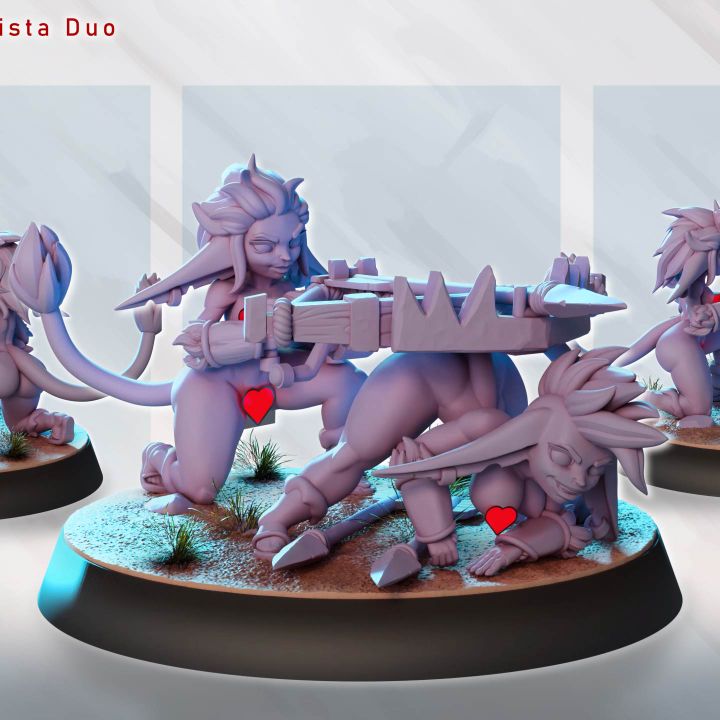 Cave Goblin Ballista Duo by Gaz Minis
