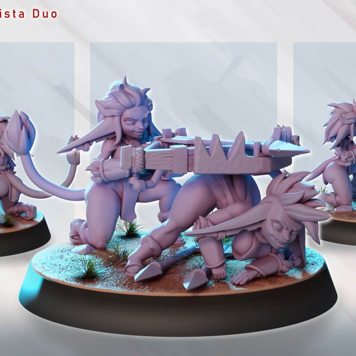 Cave Goblin Ballista Duo by Gaz Minis