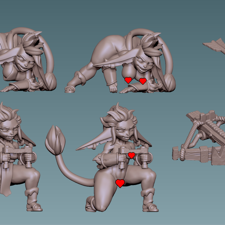 Cave Goblin Ballista Duo by Gaz Minis
