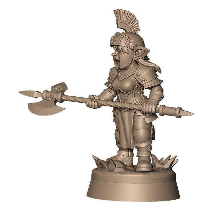 Female goblin guard B by Menagerie Miniature