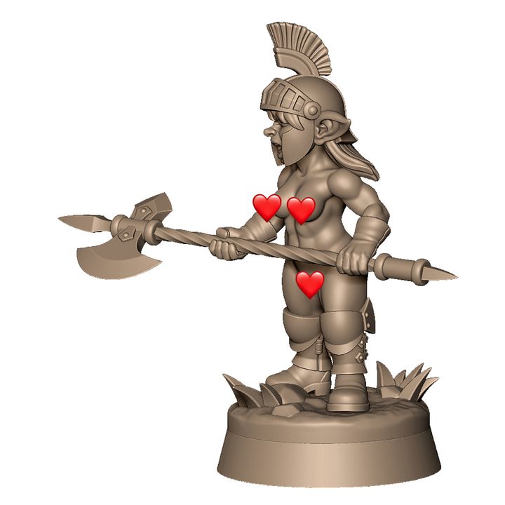 Female goblin guard B by Menagerie Miniature