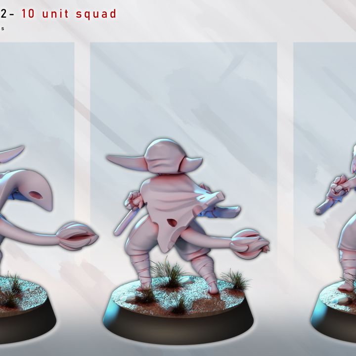 Goblin Tribe Part 2– 10 Goblin unit by Gaz Minis
