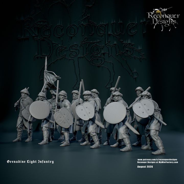 14th c Grenadine Light Infantry by Reconquer Designs