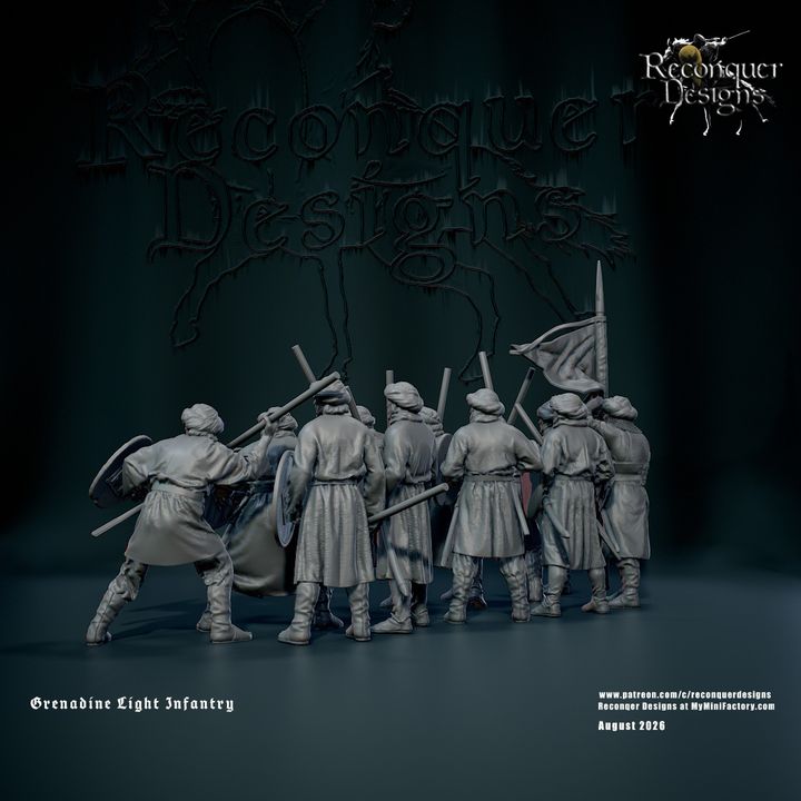 14th c Grenadine Light Infantry by Reconquer Designs