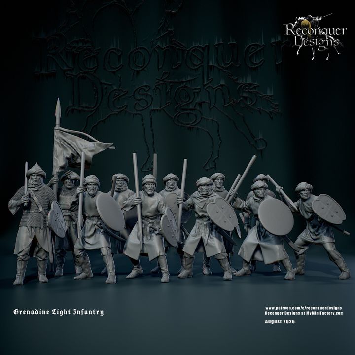14th c Grenadine Light Infantry by Reconquer Designs