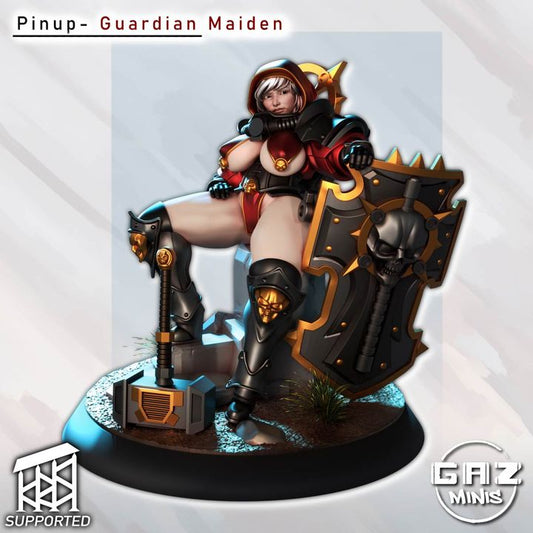 Guardian Maiden Pinup by Gaz Minis