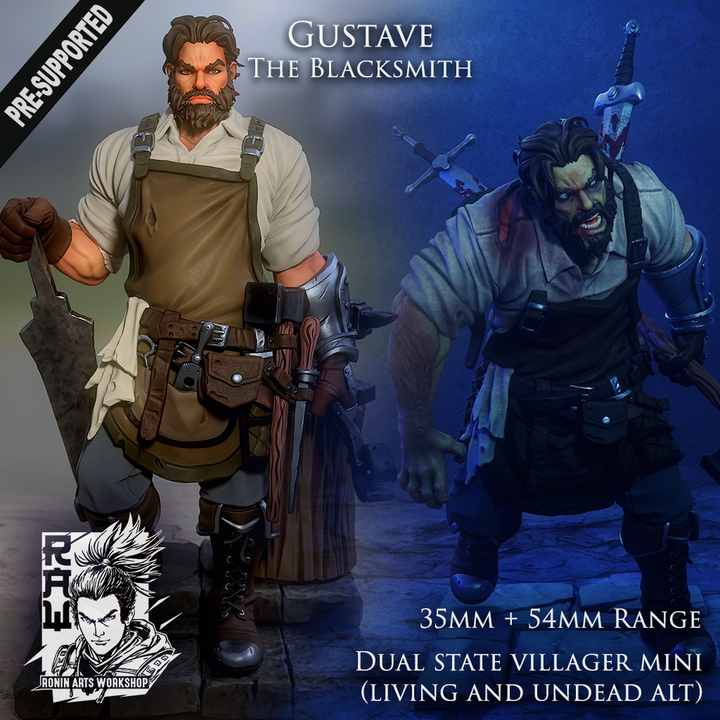 Gustave The Blacksmith by Ronin Arts Workshop