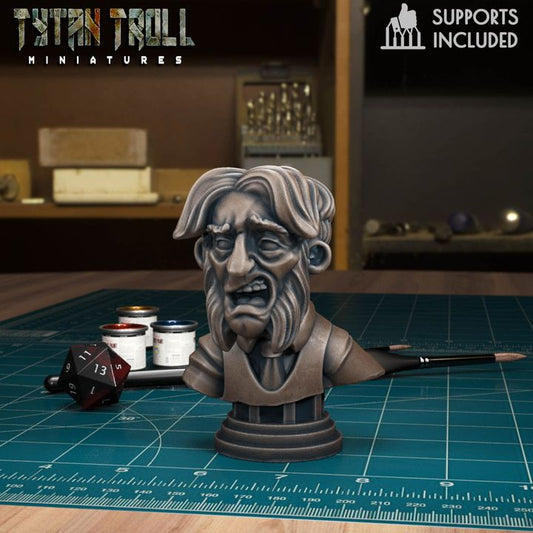 Haliq the Butler Bust by Tytan Troll Miniatures