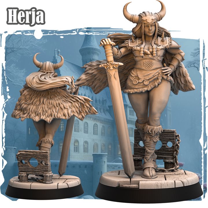 Herja 32mm - Human Barbarian by Haito