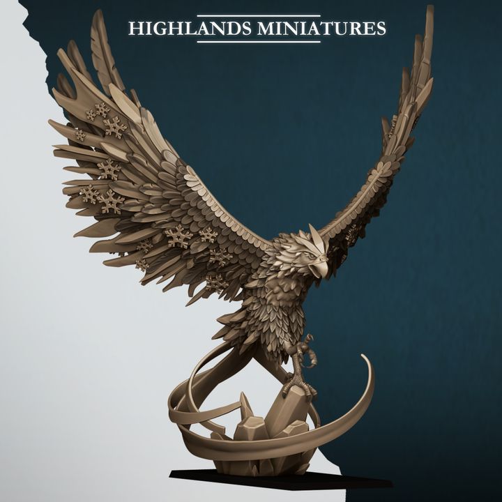 Fire and Ice Phoenix by Highlands Miniatures