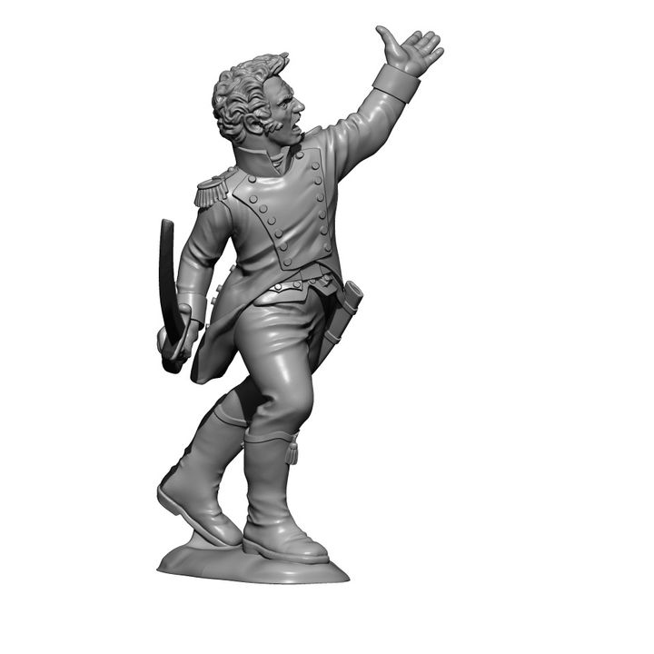 1808 Madrid uprising hero spanish infantry lieutenant Jacinto Ruíz by Baraka Wargames and Miniatures