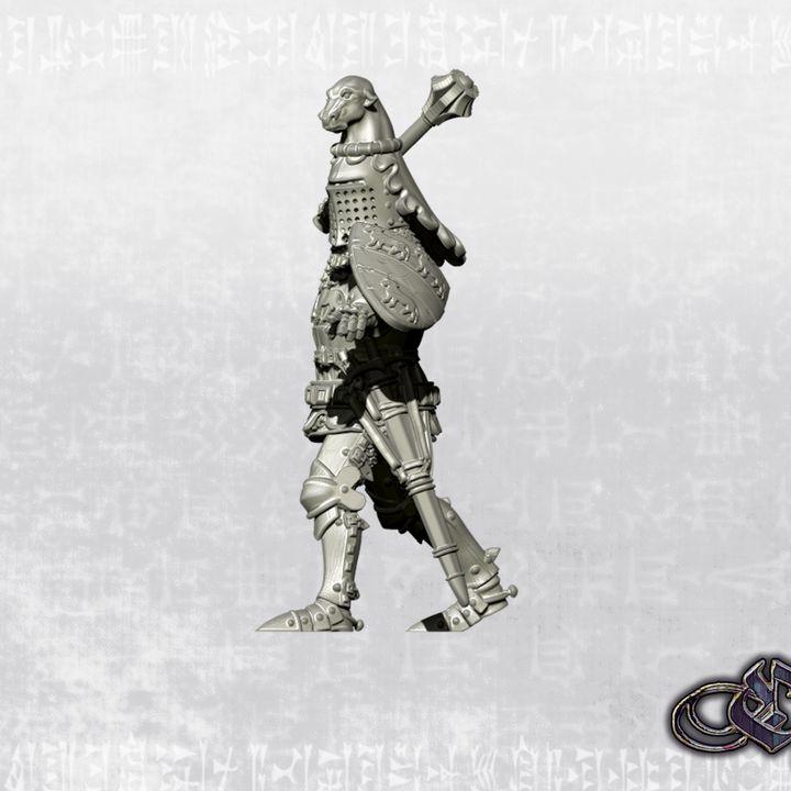 "Sir Hugh Calveley on foot" by Ezipion miniatures
