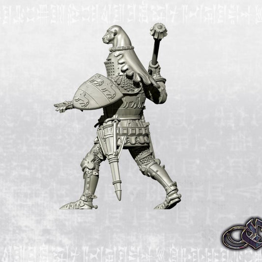"Sir Hugh Calveley on foot" by Ezipion miniatures