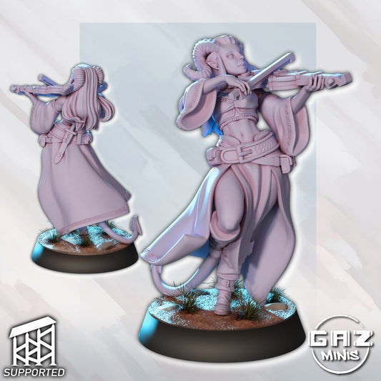 Tiefling bard by Gaz Minis